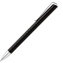 Ручка шариковая автоматическая Xindao "X3.1", 1.0 мм, черный, серебристый, стерж. синий