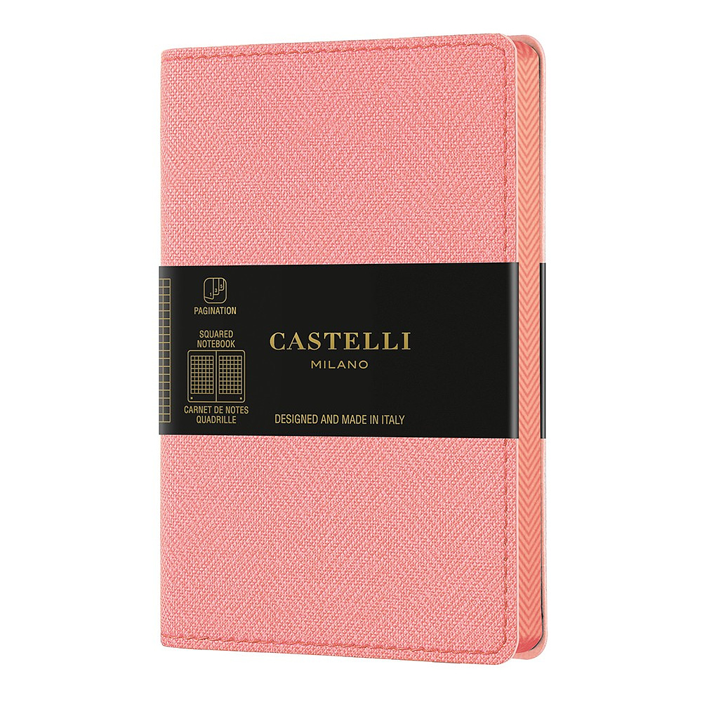 Блокнот Castelli Milano "Harris Petal Rose", A6, 96 листов, клетка, розовый