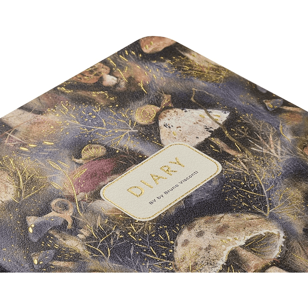 Ежедневник недатированный "Flora. Mushroom Miracle", А5, 240 страниц, фиолетовый - 3