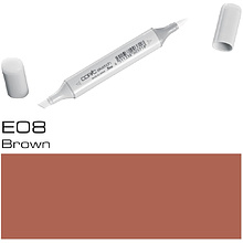 Маркер перманентный "Copic Sketch", E-08 коричневый