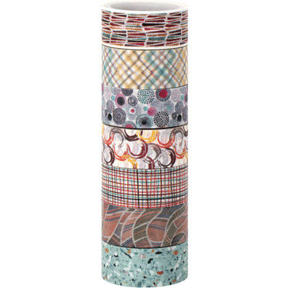 Клейкая лента "Микс №3", 15х3 мм/м, ассорти