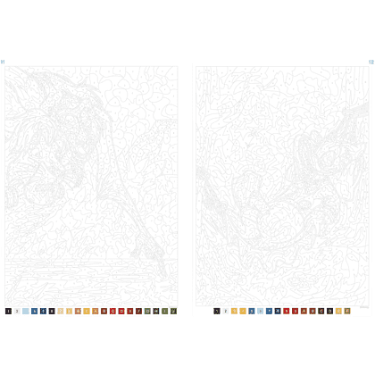 Раскраска по номерам на французском языке "Coloriages mystères Disney - Nature" - 5