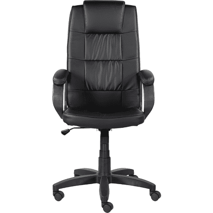 Кресло для руководителя "UTFC Премьер В", пластик, экокожа S-0401, черный  - 2