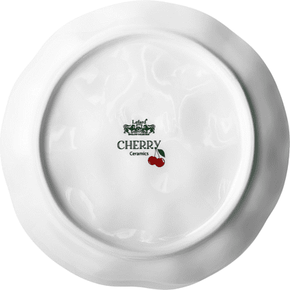 Набор тарелок керамических "Cherry", 25.5 см, 2 штуки, белый - 4