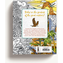 Раскраска на английском языке "Color Me. National Parks. An Adventurous Coloring Book"