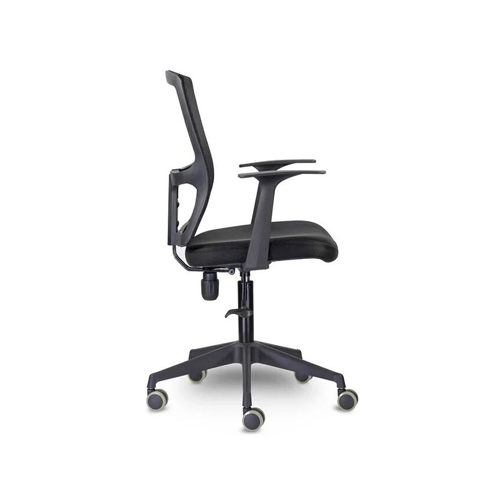 Кресло для персонала UTFC Стэнфорд СН-501 пластик, ткань/сетка, черный   - 2