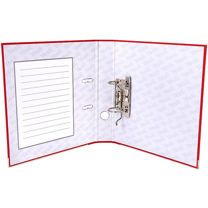 Папка-регистратор "Yesli:", А4, 50 мм, ПВХ Эко, красный - 7