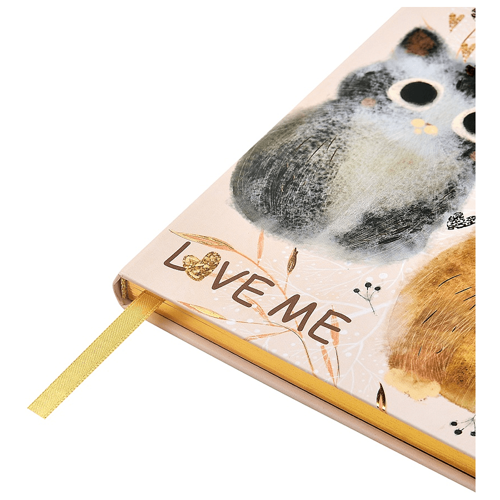 Еженедельник недатированный "Love me", А5, 144 страниц, линованный, бежевый - 4