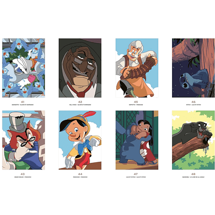 Раскраска по номерам на французском языке "Coloriages mystères Disney -Les Grands classiques. Spécial débutants" - 6