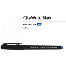 Ручка шариковая "CityWrite Black", 1.0 мм, черный, стерж. синий