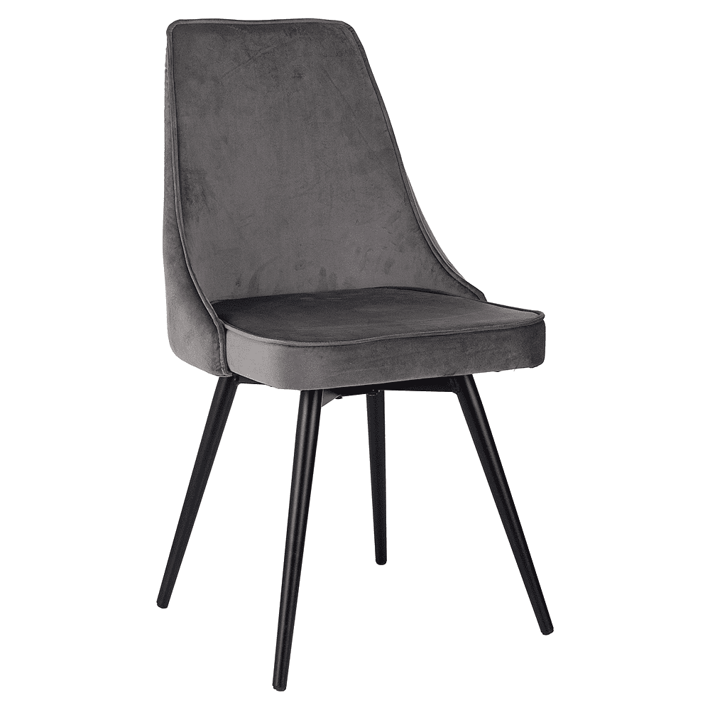 Стул Бюрократ "CH-K4_SP_2" ткань, темно-серый, металл, комплект 2 штуки, с поворотным механизмом - 2