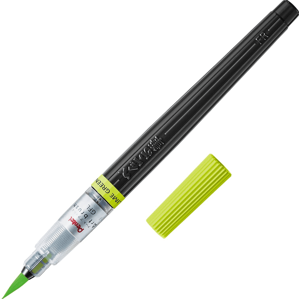 Кисть "Color Brush", лаймовый зеленый, блистер