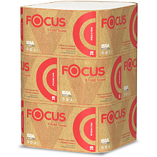 Полотенца бумажные Focus Premium, V – сложение, 200 листов, 2 слоя, 100% целлюлоза