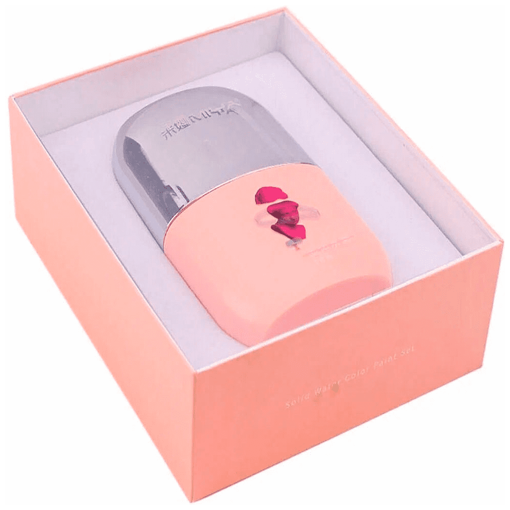 Набор для рисования акварелью "Himi Miya" (краски 18 цветов, кисть, бумага, стакан), розовый футляр - 8