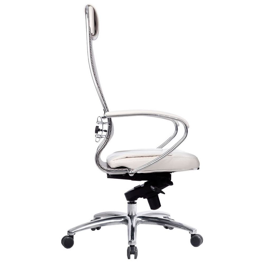Кресло для руководителя METTA "SAMURAI SL-1.04" экокожа, металл, белый - 3