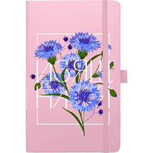 Скетчбук "На языке цветов. Изящная", А5-, 80 листов, нелинованный, розовый