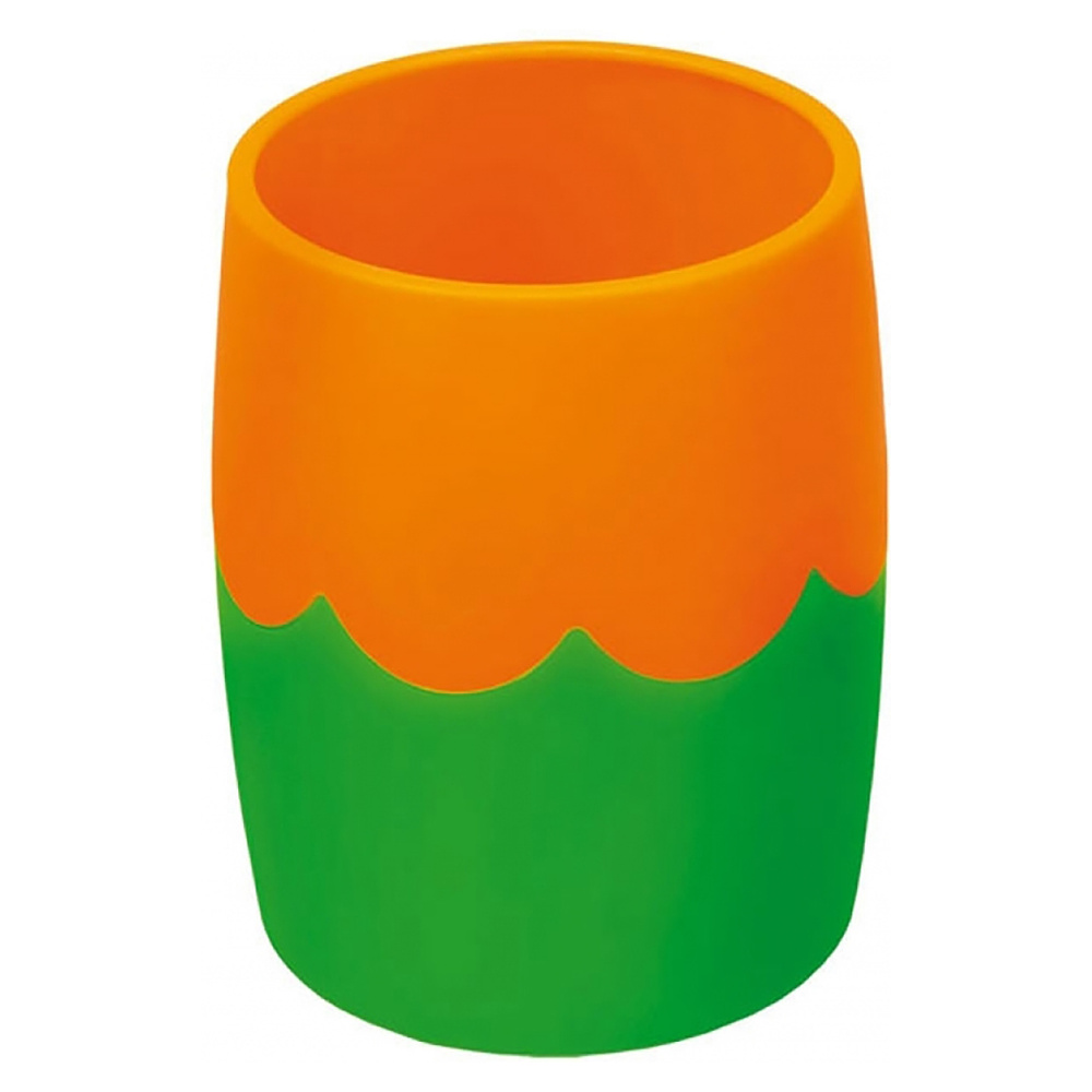 Подставка для ручек "СТАММ", зеленый, оранжевый
