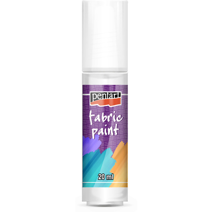 Краски для текстиля "Pentart Fabric paint", 20 мл, белый