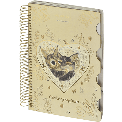 Книга записная  "Love me", В5, 120 листов, клетка, линейка, точка, бежевый