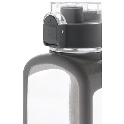 Бутылка для воды "P436.253", пластик, силикон, 600 мл, прозрачный, белый - 4