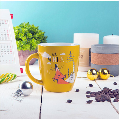 Кружка "Anna", керамика, 310 мл, зеленый - 3