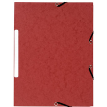 Папка на резинках "Manila", A4, 15 мм, картон, красный