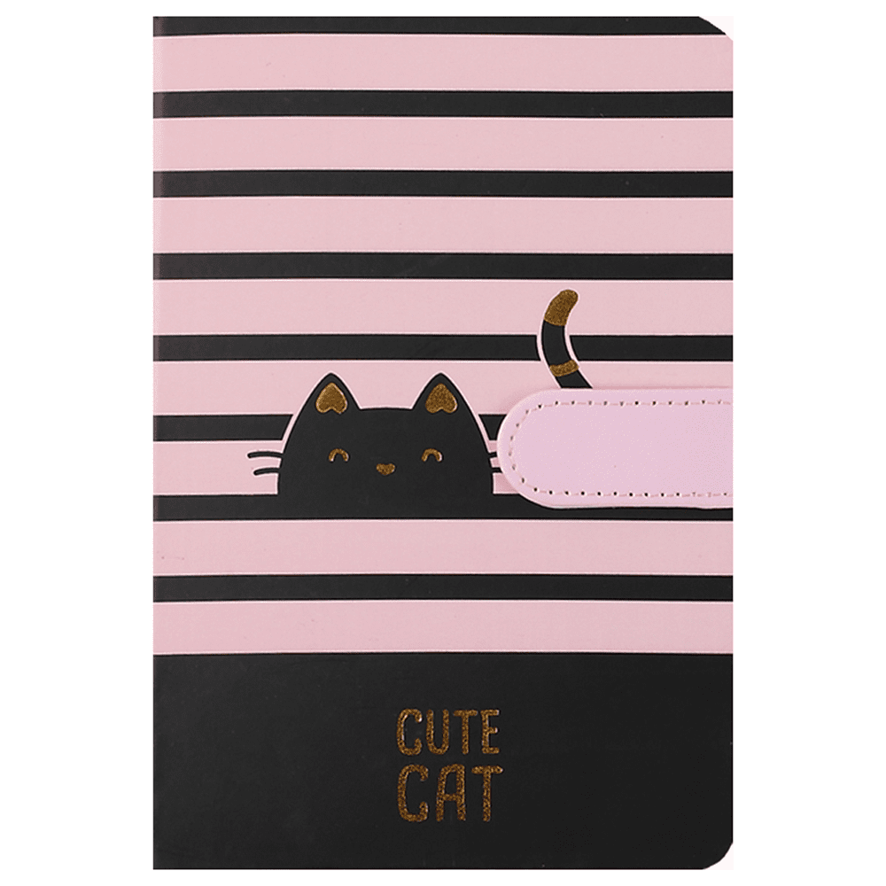 Книга записная "Meow", А5, 130х190 мм, 128 листов, линейка, на магните, ассорти - 6