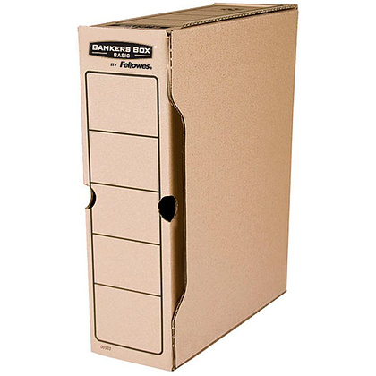 Короб архивный Bankers Box "Basic", 100x260x312, гофрокартон