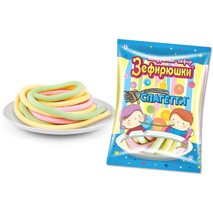 Зефир воздушный "Зефирюшки. Спагетти", 80 гр