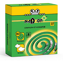 Средство репеллентное «Nadzor», спираль, 10 шт, зеленый