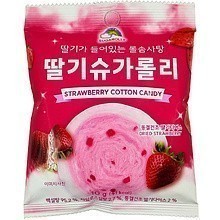 Сахарная вата "Strawberry Sugar Lollies", 10 гр., с кусочками клубники
