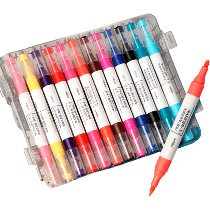 Маркеры художественные двухсторонние "Himi Miya", акриловые, набор, 36 цветов - 6