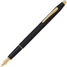 Ручка перьевая "Cross Classic Century Black", M, черный, золотистый, патрон черный