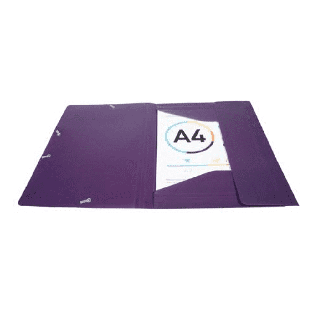 Папка на резинках "Exacompta", A4, 15 мм, полипропилен, фиолетовый - 4