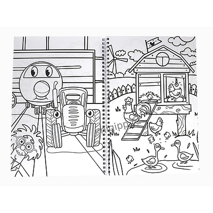 Раскраска "100 картинок. Синий трактор", -30% - 2