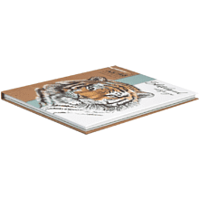 Скетчбук Феникс+ "Тигр", 14.5x20.5 см, 45 листов