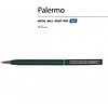 Ручка шариковая автоматическая "Palermo", 0.7 мм, зеленый, серебристый, стерж. синий - 3