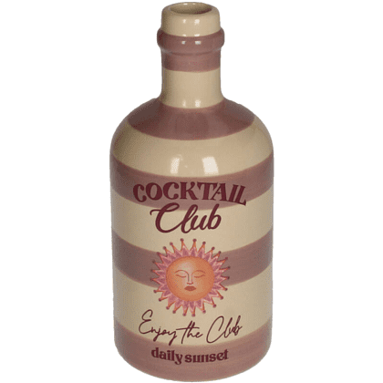 Ваза керамическая "Coctail Club", 9.5х9.5х21 см, разноцветная