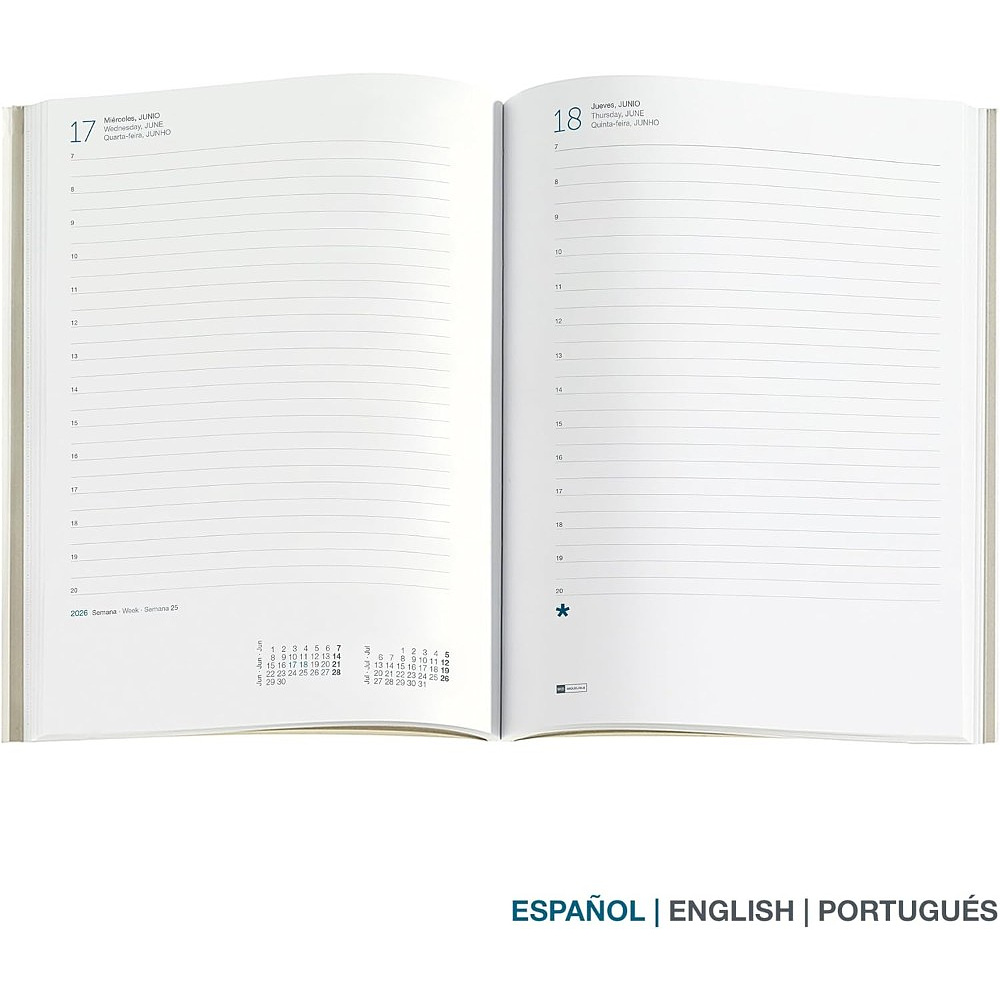 Ежедневник датированный "Terrazzo" 2026, A5, линейка, бежевый - 2