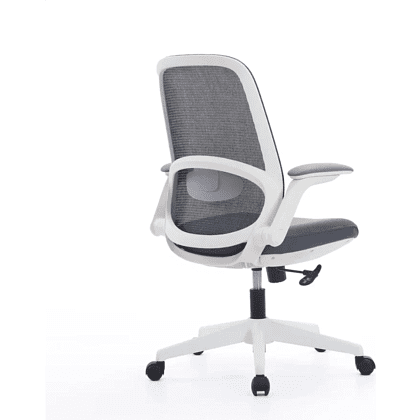 Кресло для персонала SitZone "CH-537B-BS", ткань, пластик, серый, белый - 4