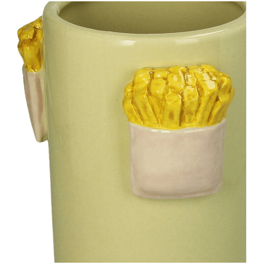 Ваза керамическая "French Fries", 13.5х12.5х22.3 см, разноцветный - 2