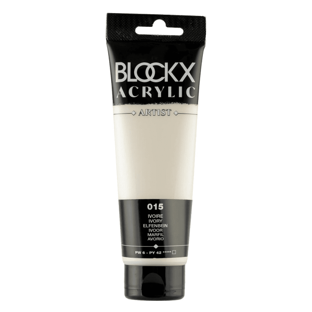 Краски акриловые "Blockx", 015 слоновая кость, 120 мл
