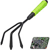 Тяпка садовая Deli GS EDL580815, 300 мм, трехзубая, зеленая - 2