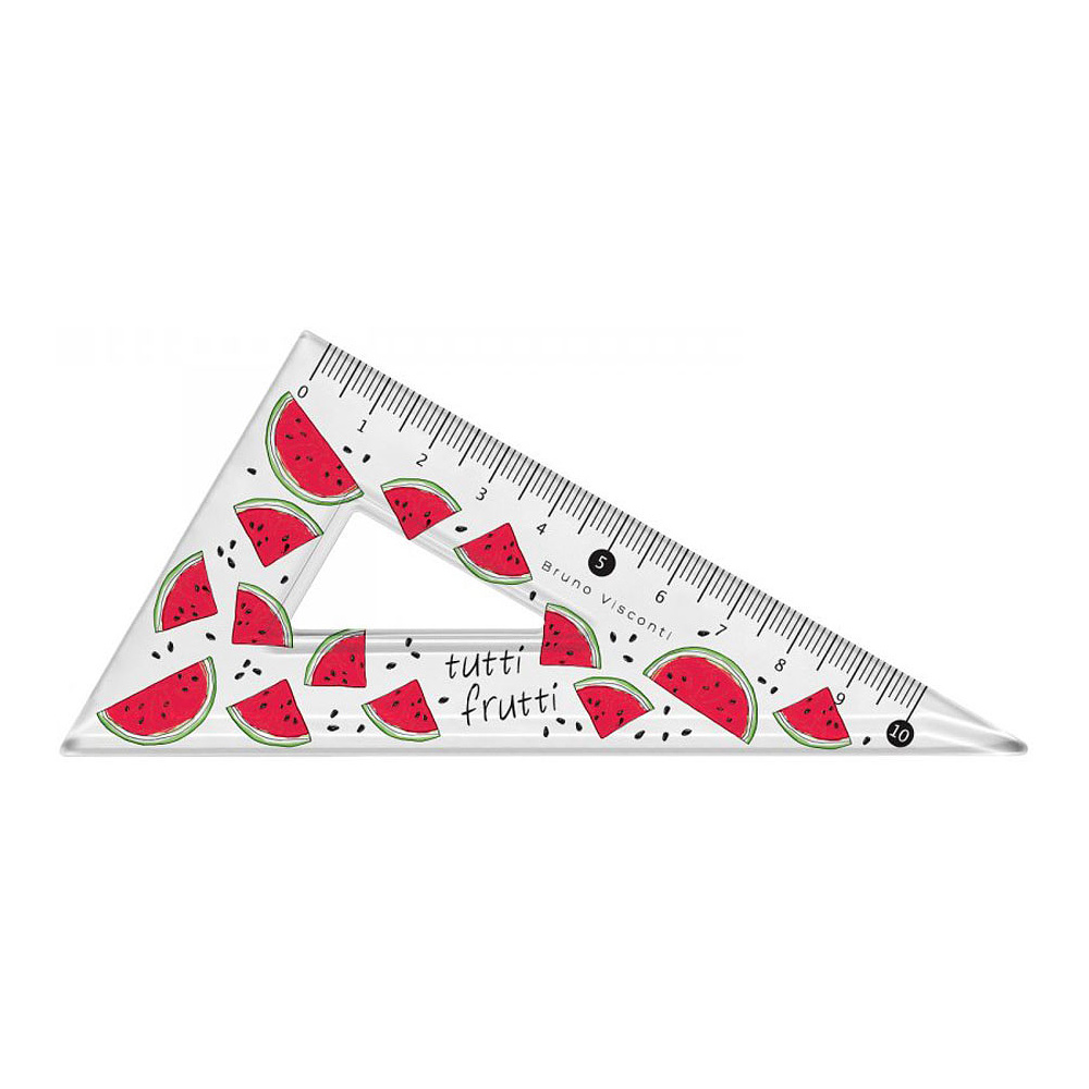 Треугольник "HappyGraphix. Fresh & Fruity. Арбуз", 10 см, прозрачный