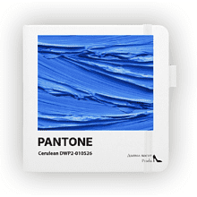 Скетчбук "Pantone cerulean", 12х12 см, 140 г/м2, 80 листов, белый