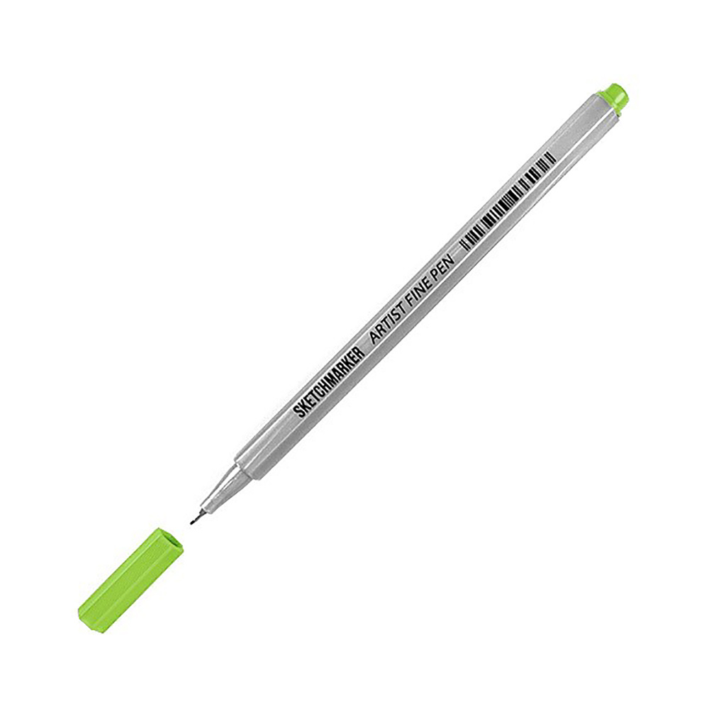 Ручка капиллярная "Sketchmarker", 0.4 мм, зеленый флуоресцентный