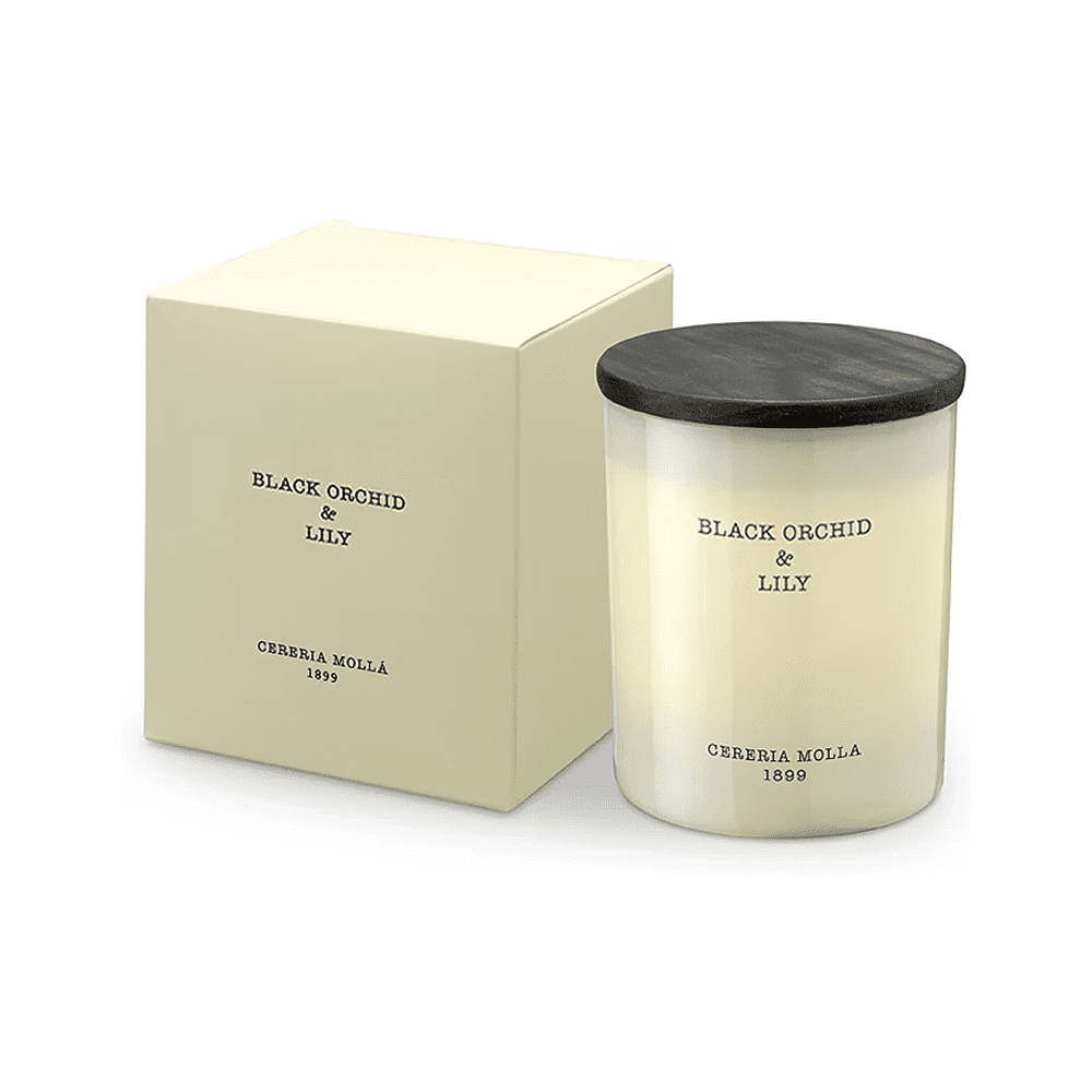 Свеча ароматическая CERERIA MOLLA "Black Orchid & Lily", 230 гр., подарочная упаковка