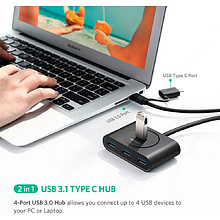 USB-хаб Ugreen "CR113 (40850)"