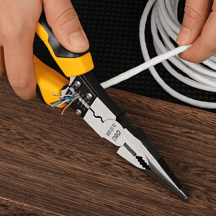 Длинногубцы Deli YS EDL101008, многофункциональные, 220 мм, комбинированные - 2