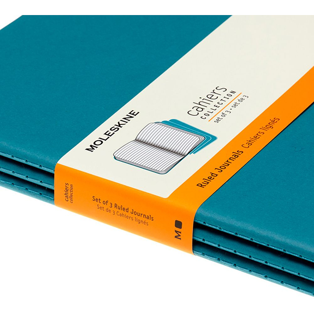 Блокнот "Cahier Journal Xlarge", А4, 190x250 мм, 60 л, 3 шт, голубой - 9